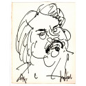 Lithograph - The portrait of Balzac