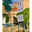 Montmartre, rue Saint-Vincent 1989 -robert-delval-original-artwork