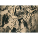 Etching - O Sole Mio - The Banjo Player