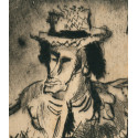 Etching - O Sole Mio - The Banjo Player