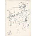 Drawing - The Flutist