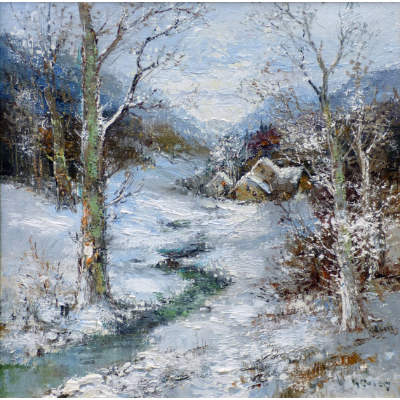 The village under the snow
