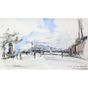 Drawing - porte de la villette in Paris c1923