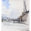 Dessin - Paris, Porte de la villette c1923 -gen-paul