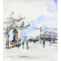 Dessin - Paris, Porte de la villette c1923 -gen-paul