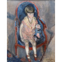 Painting: Jeanine Warnod at 3 years old. Probably the most historically significant painting by Gen Paul.