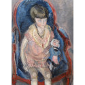 Painting: Jeanine Warnod at 3 years old. Probably the most historically significant painting by Gen Paul.