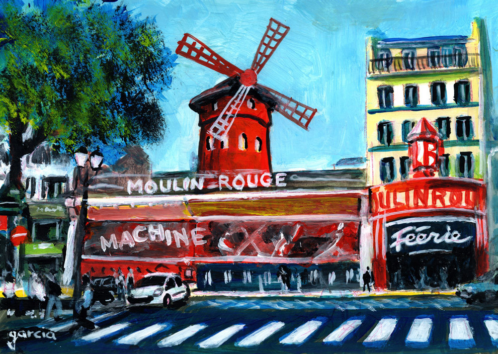 Original artwork for sale | View of Paris and Montmartre