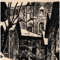 Georges Joubin - Lithograph - The Bateau Lavoir in Montmartre