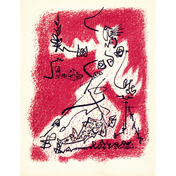 André Masson - Lithographie - Le Départ