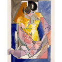 Jacques VILLON - Lithographie - Jeune Femme