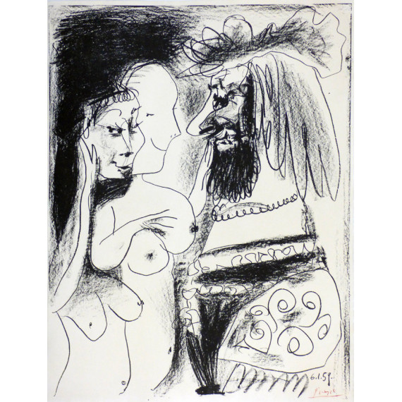 Pablo PICASSO - Lithograph - The King