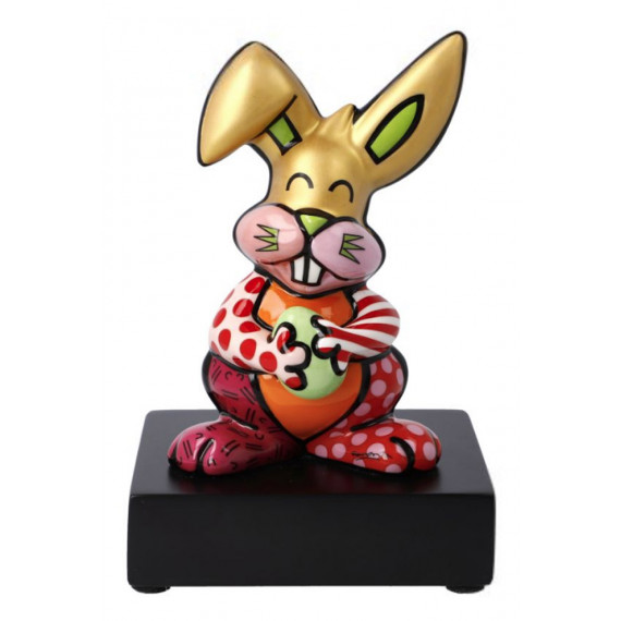 Britto - Sculpture - Le Lapin Orange