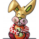 Britto - Sculpture - Le Lapin Orange