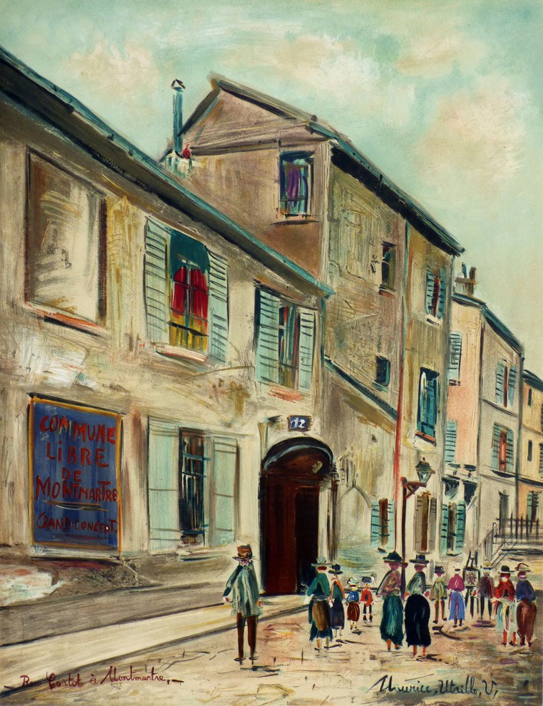 Maurice Utrillo Vintage 1966 French Art Exhibition Poster