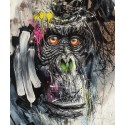 Sax - Peinture originale - Urban Gorilla III