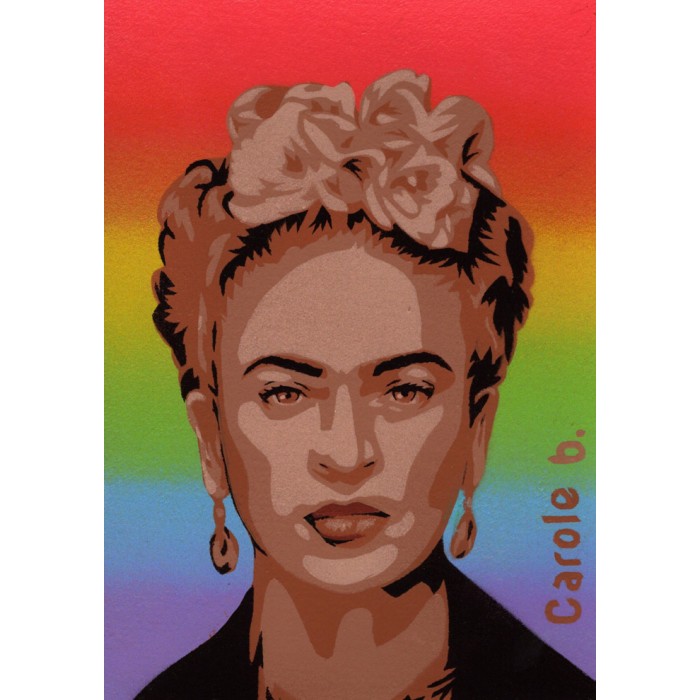 Frida! Unique stencil - Magdalena Frida Carmen Kahlo Calderón or Frida Kahlo Frida! Unique stencil - Magdalena Frida Carmen Kahlo Calderón or Frida Kahlo