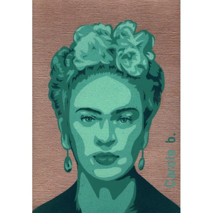 Frida! Unique stencil - Magdalena Frida Carmen Kahlo Calderón or Frida Kahlo Frida! Unique stencil - Magdalena Frida Carmen Kahlo Calderón or Frida Kahlo
