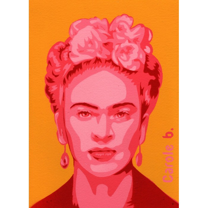 Frida! Unique stencil - Magdalena Frida Carmen Kahlo Calderón or Frida Kahlo Frida! Unique stencil - Magdalena Frida Carmen Kahlo Calderón or Frida Kahlo