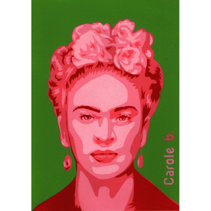 Frida! Unique stencil - Magdalena Frida Carmen Kahlo Calderón or Frida Kahlo Frida! Unique stencil - Magdalena Frida Carmen Kahlo Calderón or Frida Kahlo