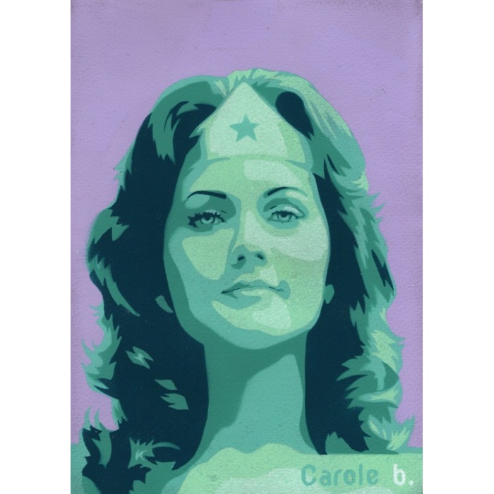 Wonder Woman ! Unique stencil - ( Lynda Carter ) N7 Wonder Woman ! Unique stencil - ( Lynda Carter ) N7