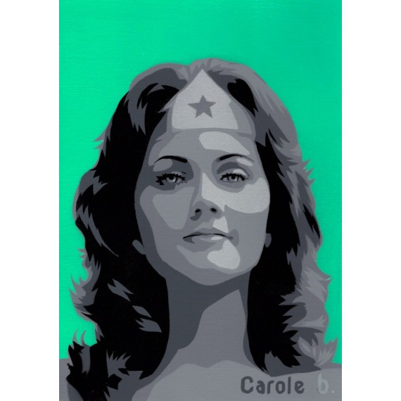 Wonder Woman ! Unique stencil - ( Lynda Carter ) N8