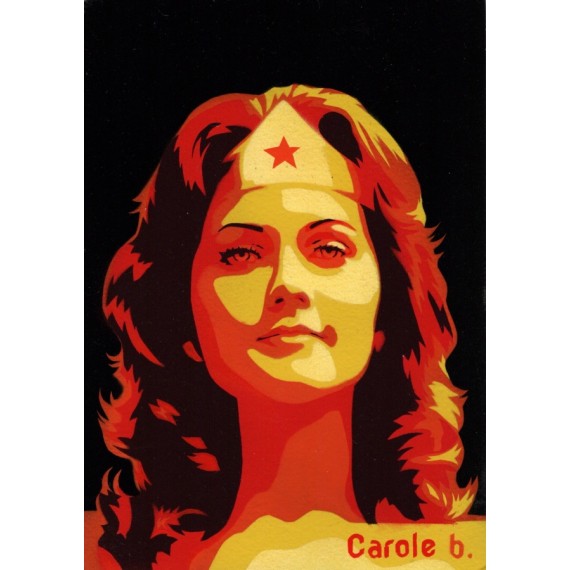 Wonder Woman ! Unique stencil - ( Lynda Carter ) N10