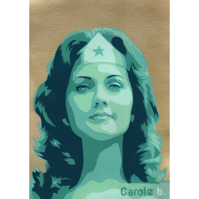 Wonder Woman ! Unique stencil - ( Lynda Carter ) N11 Wonder Woman ! Unique stencil - ( Lynda Carter ) N11