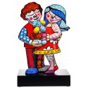 Les amoureux des animaux -pop-art-sculpture-porcelaine-