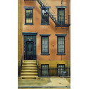 Lithographie - Alexander’s house New York USA