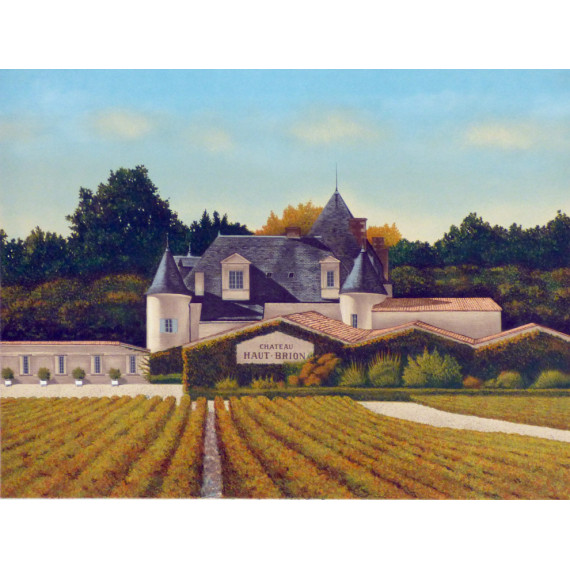 Lithograph - Le Château Haut-Brion