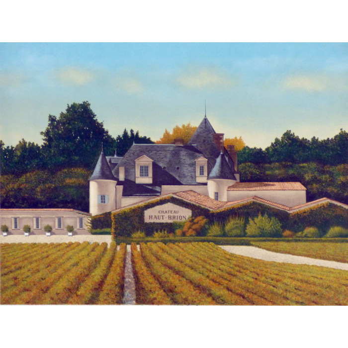 Lithographie - Le Château Haut-Brion