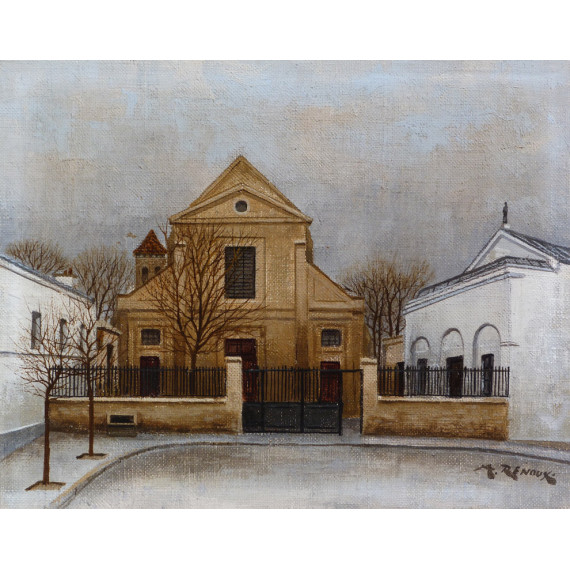 L'Église Saint-Pierre de Montmartre andre renoux peinture