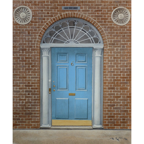 Blue door, Sutton Gardens, New York