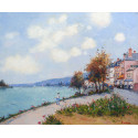 Le Quai et la Seine à Duclair