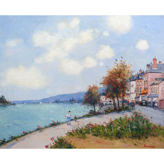 Le Quai et la Seine à Duclair