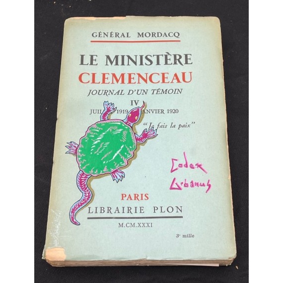 Clemenceau - Bibliovandalisme : Le Ministère Clemenceau
