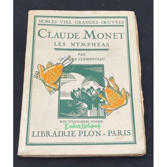 Clemenceau - Bibliovandalisme :  Les Nympheas Claude Monet