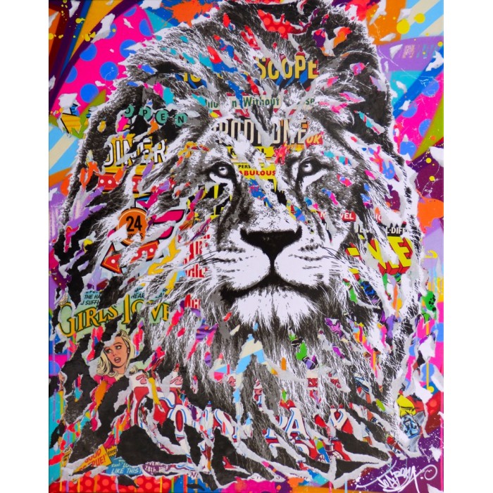 Jo Di Bona - Peinture originale - Lion Jo Di Bona - Peinture originale - Lion