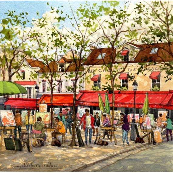 Les peintres de la Place du Tertre à Montmartre, Paris