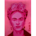 Frida ! Pochoir unique - Magdalena Frida Carmen Kahlo Calderón ou Frida Kahlo