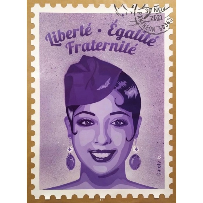 Liberté Égalité Fraternité - Josephine Baker - Violet