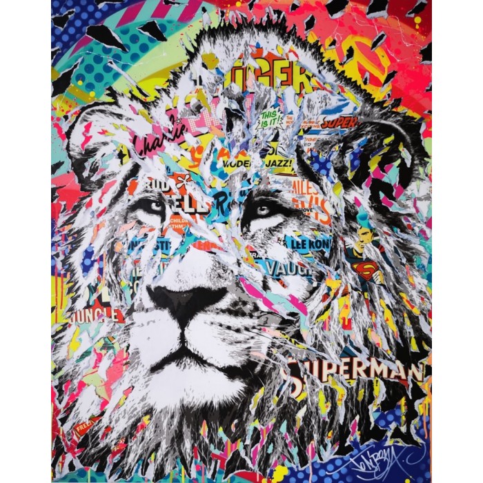 Jazzy Lion peinture jo di bona