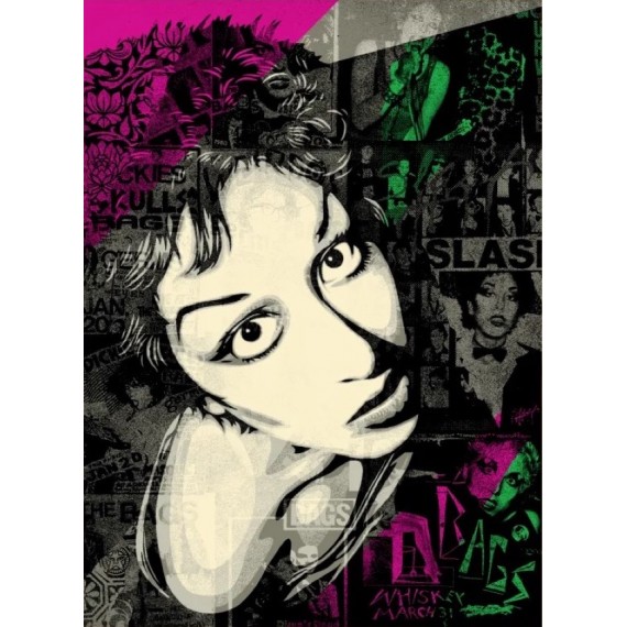Alice BAG LA punk scene alice-bag-la-punk-scene -lithograph-shepard-fairey-obey