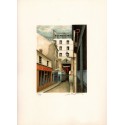 Lithographie - Passage du Commerce Saint-André, rue de Buci, Paris