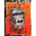 Le Gorille, fond orange  henry blache SAX