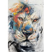 The Lion, white background