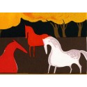 Serge LASSUS - White and Red Horses