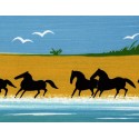 Serge LASSUS - Horses by the sea