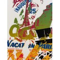 Original Serigraph - The Eiffel tower - Green